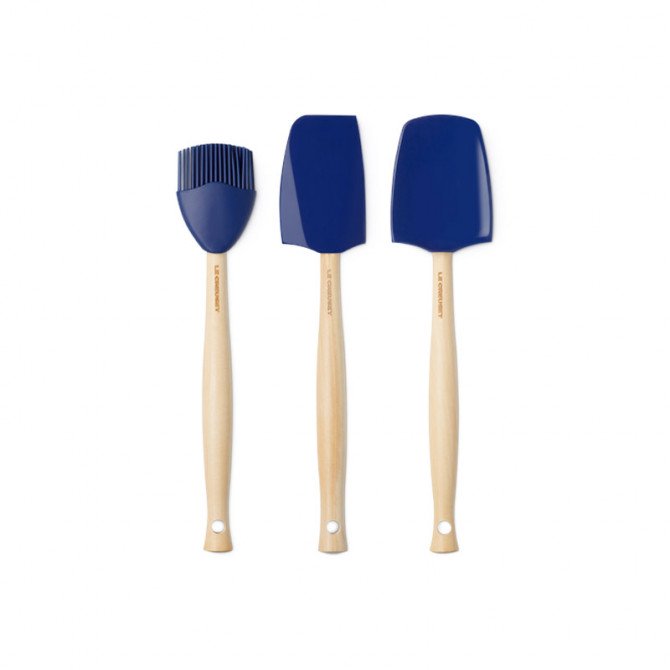 Set 3 utensilios de silicona Le Creuset Craft color azure