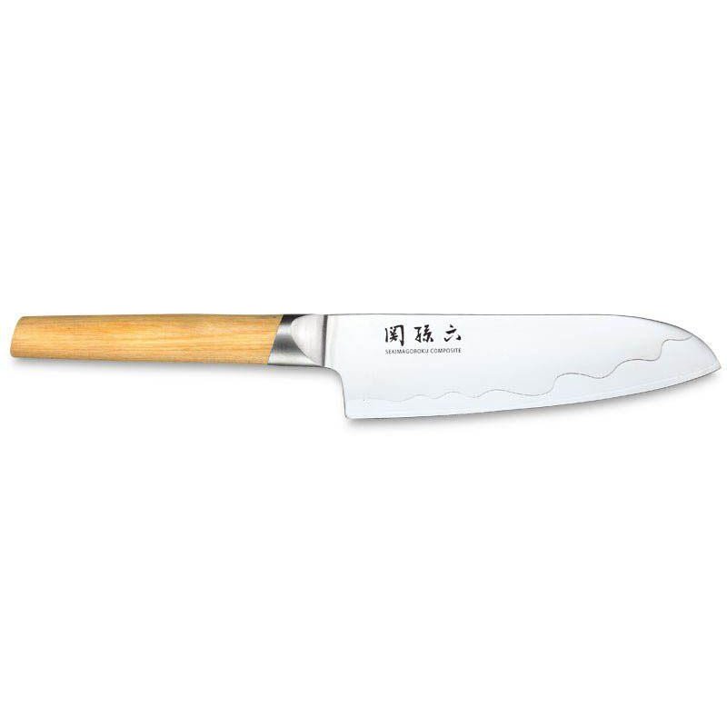 Cuchillo Santoku Kai Seki Magoroku Composite de 16,5 cm
