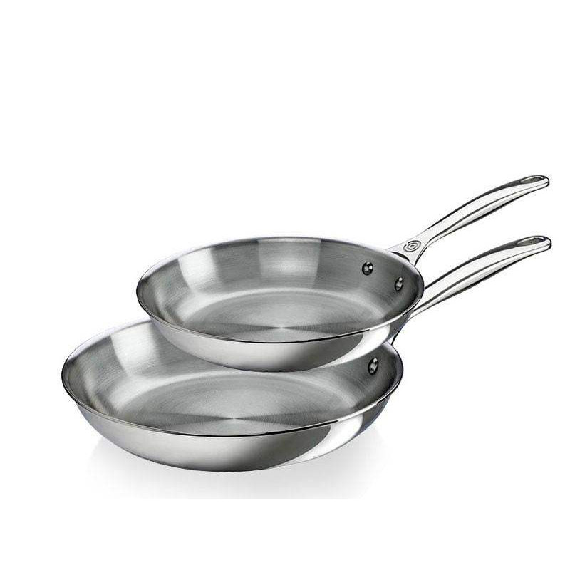 Pack 2 Sartenes Acero Inoxidable de Le Creuset Pack 2 Sartenes Acero Inoxidable de Le Creuset
