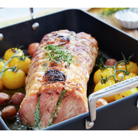 Bandeja para asar al horno en acero Cristel