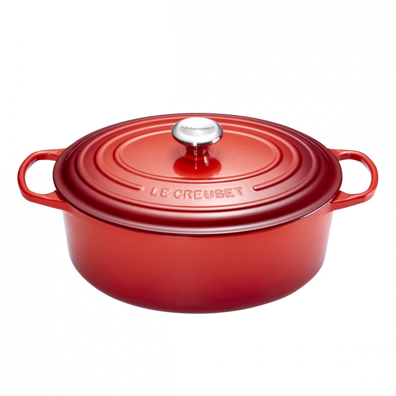 Cocotte Ovalada con Tapa Le Creuset, varias medidas y colores. Cocotte Ovalada con Tapa Le Creuset, varias medidas y colores.