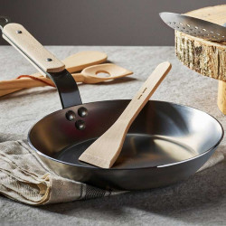 Sartén de hierro con mango de madera B Bois