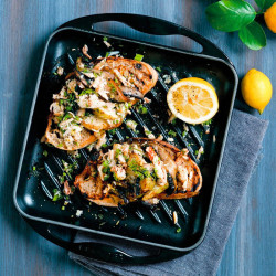 Parrilla hierro fundido 24x24cm con asas Le Creuset