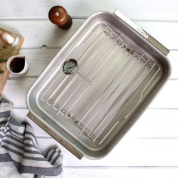 Tabuleiro para assar no forno em aço Cristel