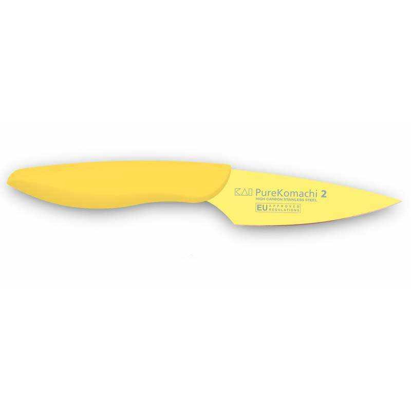 Cuchillo Kai Pelador Amarillo de 11,5 cm