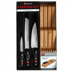 Set Wüsthof Gourmet 3 cuchillos de cocina + taco organizador