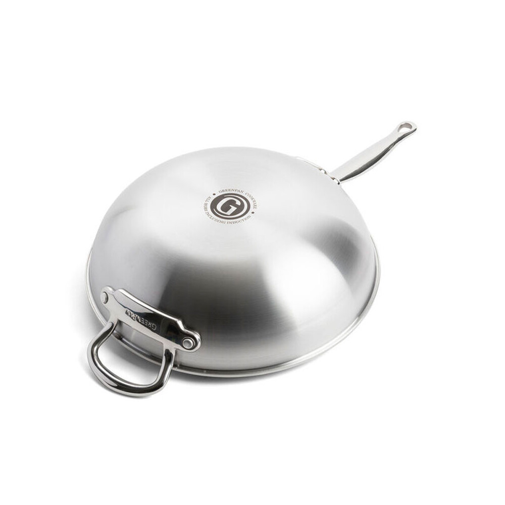 Wok libre de PTFE y PFOA GreenPan serie Premiere diamante