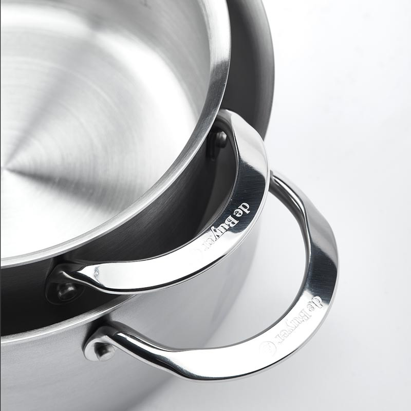 DE BUYER - B-ELEMENT B-Bois Padella In Ferro Con Mainico In Legno D. 26cm